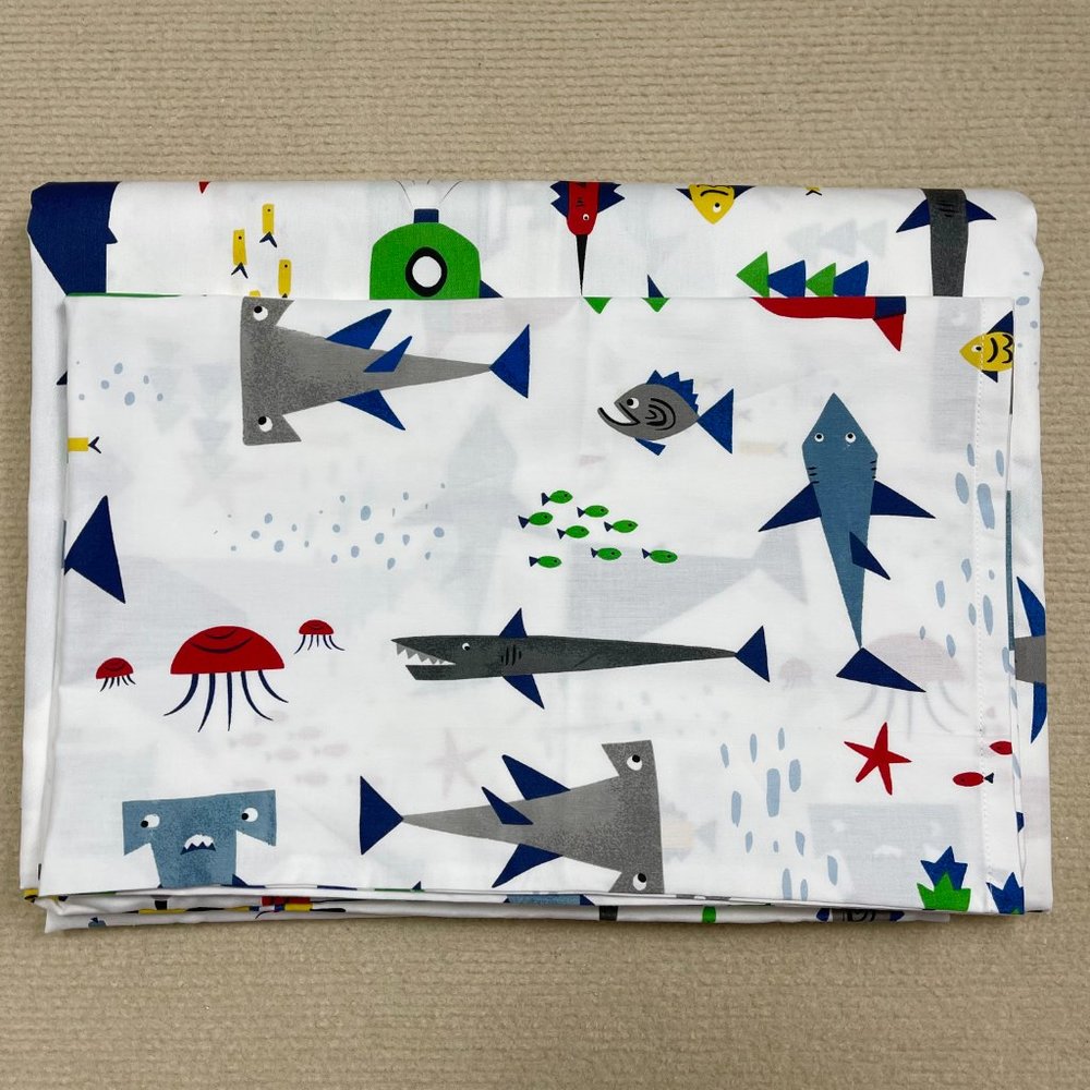Ocean Sea World Shark Submarine Full Size Fitted Sheet